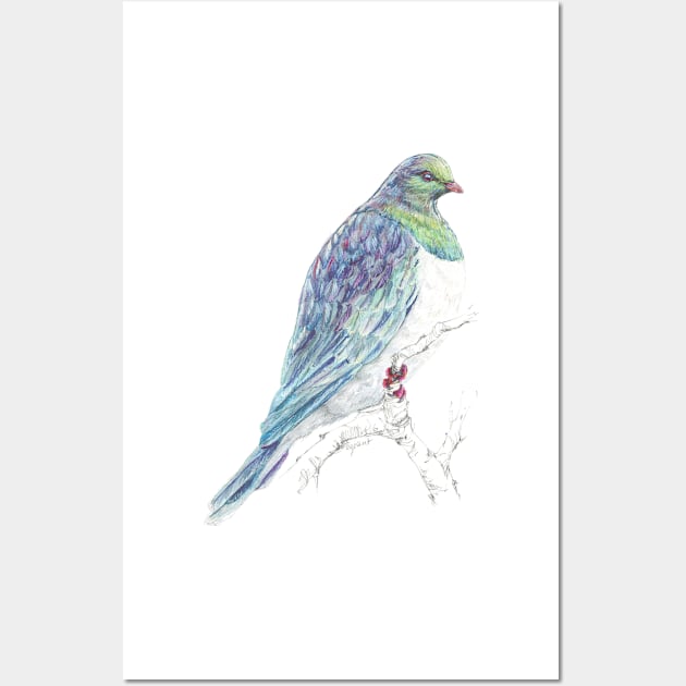 Mr Kereru, New Zealand native bird Wall Art by EmilieGeant